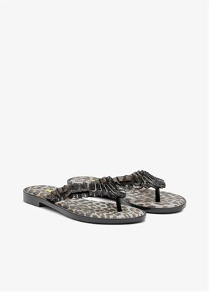 Melissa flip flop sandal Black D10200028 Ganni 